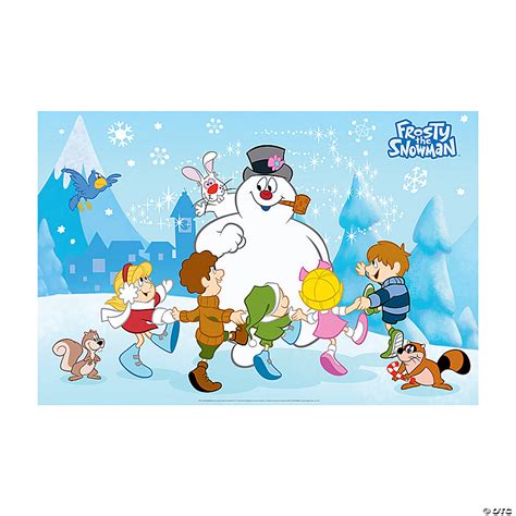 Frosty the Snowman™ & Friends Backdrop – 3 Pc. | Oriental Trading