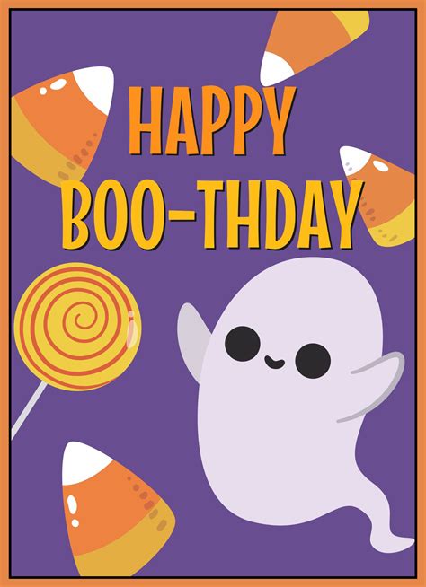 Halloween Birthday Cards Free Printable - Free Printable Templates