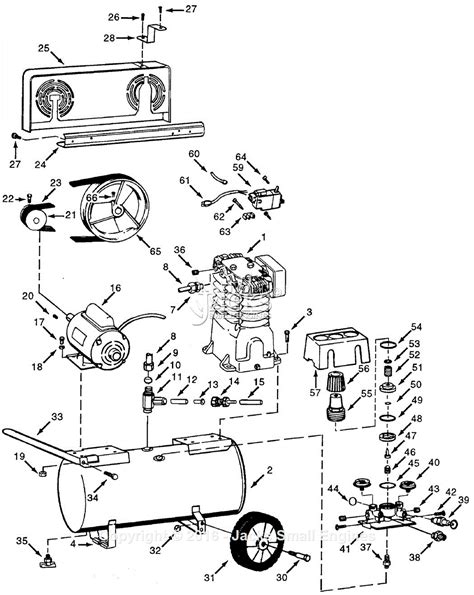 Air Compressor Parts Diagram Labeled