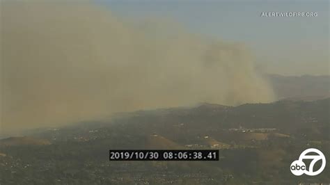 Simi Valley Fire: Time-lapse footage shows Easy Fire progression - ABC7 ...