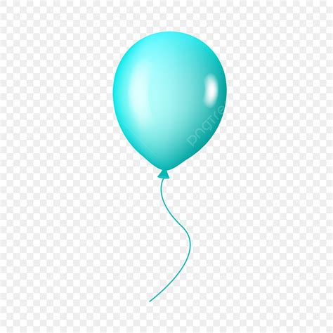 Blue Birthday Balloons Clipart PNG Images, Lake Blue Birthday Balloons ...