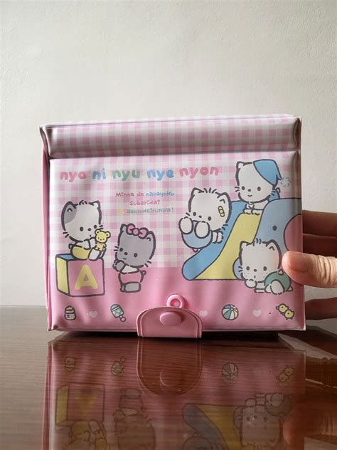 Sanrio Vintage Nya Ni Nyu Nye Nyon Vinyl Storage w/ Mirror, Hobbies ...