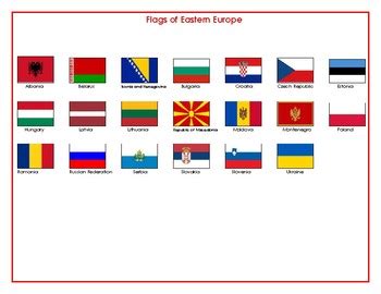 Flags of Eastern Europe Matching by The Tinkering Shop | TPT