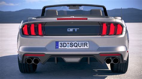 Mustang gt convertible model - TurboSquid 1204999