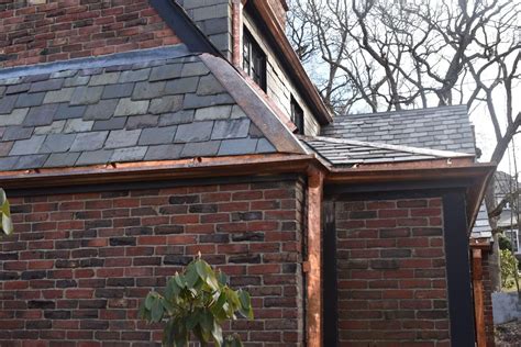 Copper Gutter Installation in Newton, MA - Copper Downspout