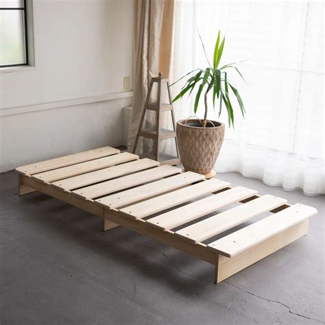 Solid Wood Bed Frame Floor Bed Frame Japanese-style Floor Bed Pine Bed ...