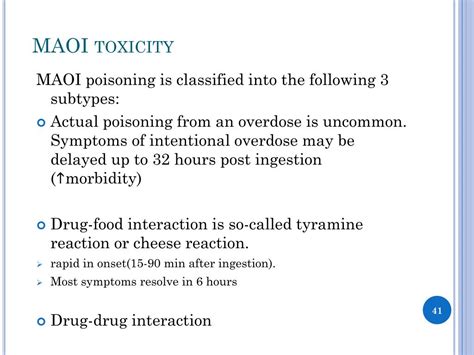 PPT - Antidepressants Poisoning TCAs, SSRIs, MAOIs PowerPoint Presentation - ID:3071012