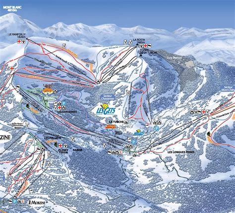 Les Gets piste map - Ontheworldmap.com