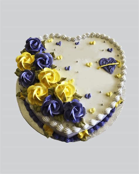 ANNIVERSARY HEART CAKE - CakeOBee