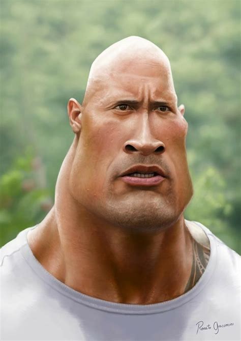 Dwayne Johnson~The Rock | Caricature, Caricature sketch, Celebrity ...