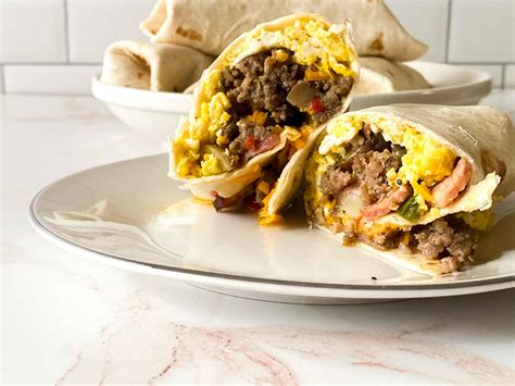 Easy Homemade Loaded Breakfast Burritos Recipe