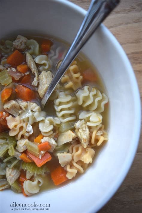 Kid Friendly Chicken Noodle Soup - Aileen Cooks