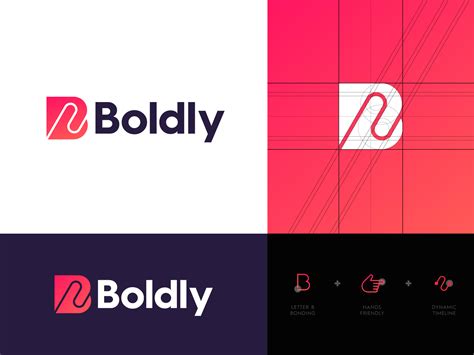 Boldly - Logo Design | Logo design examples, Logo design, Handshake logo