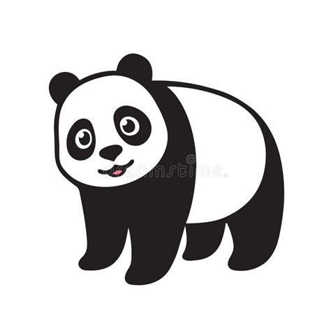 Sitting Cute Panda stock vector. Illustration of character - 20806685