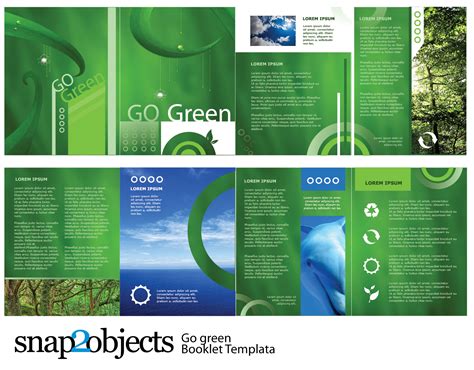 Free Go Green Vector Booklet Template