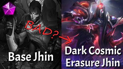 How is Dark Cosmic Erasure Jhin DIFFERENT? | Skin Comparison - YouTube