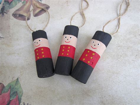 Wooden Nutcrackers Christmas Tree Ornaments Set 3 Xmas - Etsy