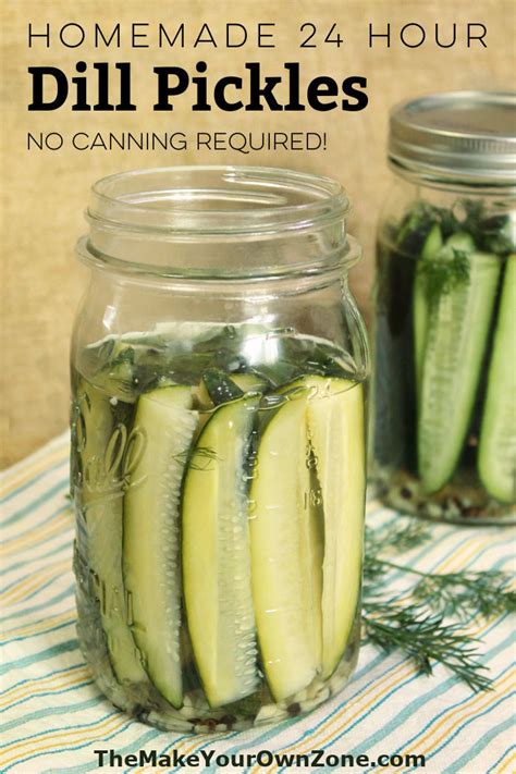 Homemade Dill Pickles - The Make Your Own Zone