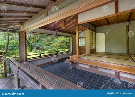 Tea House at Japanese Garden in Spring Stock Photo - Image of oregon, asian: 68241866