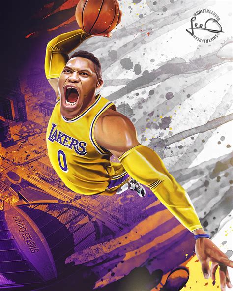 Russell Westbrook Lakers NBA Wallpaper by skythlee on DeviantArt