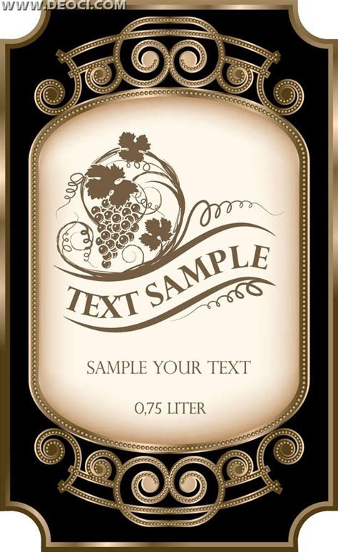 Champagne Bottle Label Template Free Download