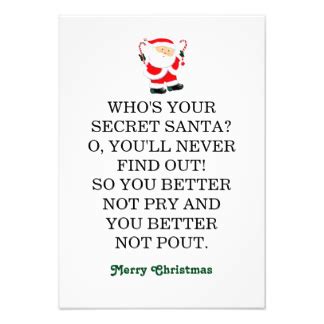 Secret Santa Funny Quotes. QuotesGram