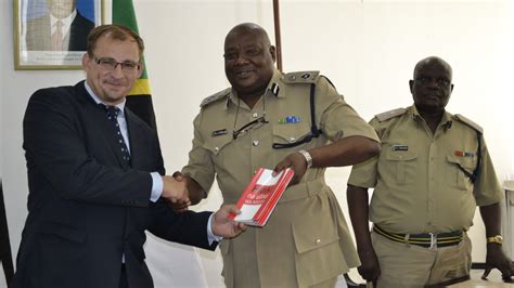 Handover of Books and Stickers to Tanzania Police Force