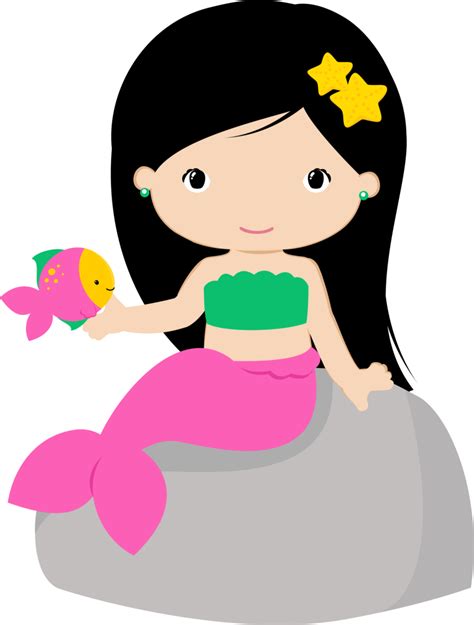 Cute Mermaid Clipart | Free download on ClipArtMag