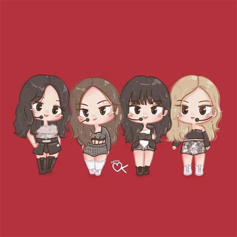 BlackPink chibi | Chibi, Disney fan art, Dễ thương