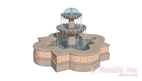 211 Garden Fountain Sketchup Model Free Download | Sketchup model, Garden fountain, Moorish ...