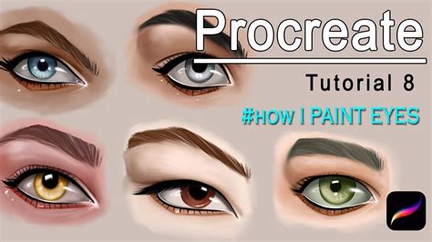 Procreate -How I Paint Eyes - YouTube (With images) | Procreate tutorial, Procreate, Digital ...