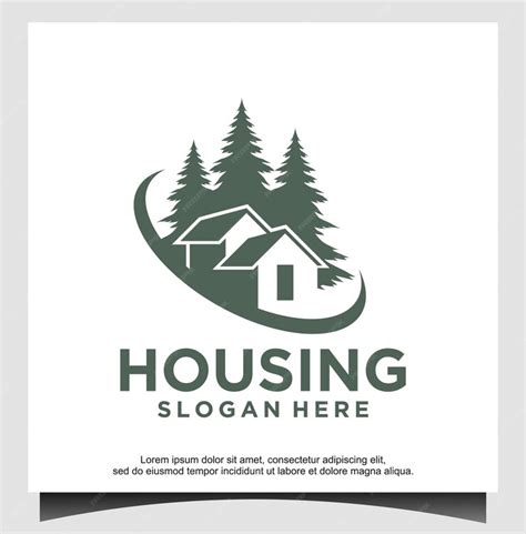 Premium Vector | Housing logo design template