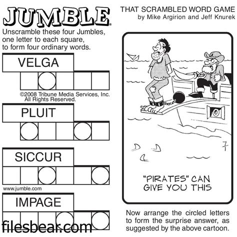 Jumble Puzzle Printable Free - Free Printable