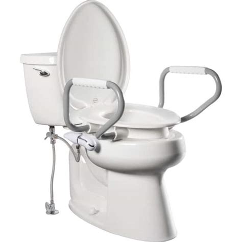 BEMIS Assurance + Clean Shield Elongated 3 in. Plastic Premium Raised Closed Front Toilet Seat ...