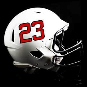 Football Helmet Numbers - Award Decals, Inc.