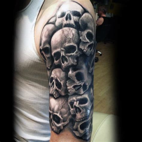 50 Skull Sleeve Tattoos for Men [2023 Inspiration Guide]