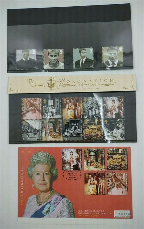 British Royal Family Mail Mint Stamps Lot The Coronation Prince William | eBay