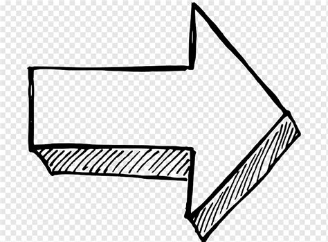 Drawing, arrow sketch, angle, white, rectangle png | PNGWing