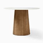 Anton Round Marble Pedestal Dining Table (48", 60") | West Elm