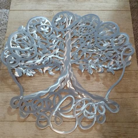 Metal tree of life plasma cut handmade Wall Decor Metal Tree | Etsy