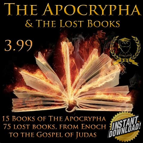 The Apocrypha KJB and the lost books Bible Christianity