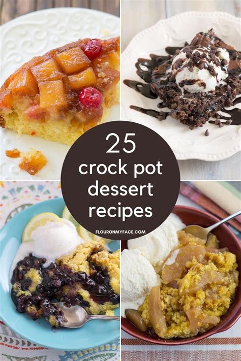 25 Easy Crock Pot Dessert Recipes-Flour On My Face