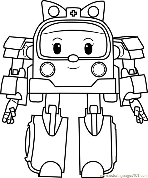 Robocar Poli Coloriage