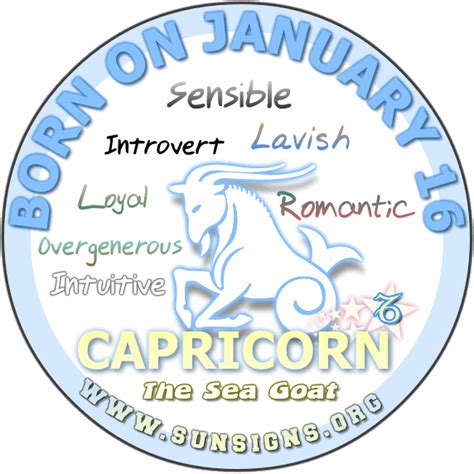 January 16 Zodiac Horoscope Birthday Personality - SunSigns.Org