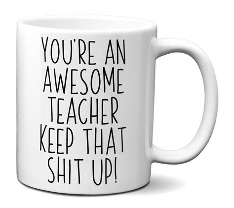 Teacher Gifts Funny Teacher Mug Teacher Birthday Teacher - Etsy