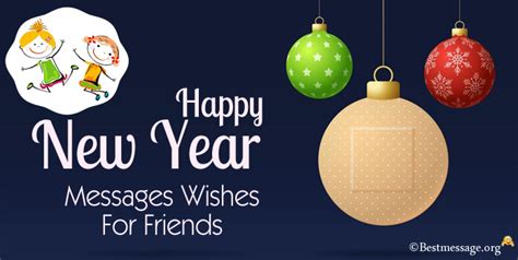 New Year Messages for Friends, Best New Year Wishes for Friends