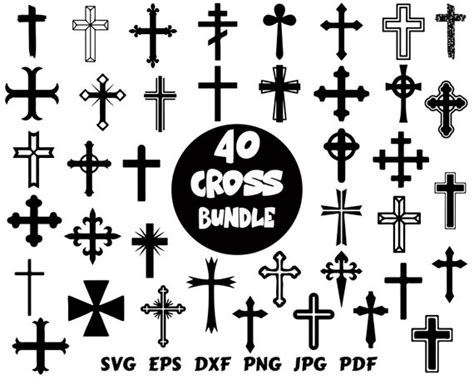 Cross Svg Cross Bundle Svg Cross Cut File Cross Clipart Cross | Etsy