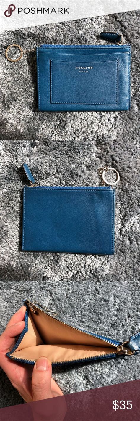 Coach leather key chain cardholder | Leather keychain wallet, Leather keychain, Coach leather