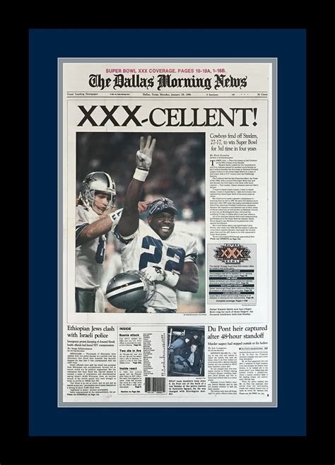 Dallas Cowboys 1996 NFL Super Bowl Champions Dallas | Etsy