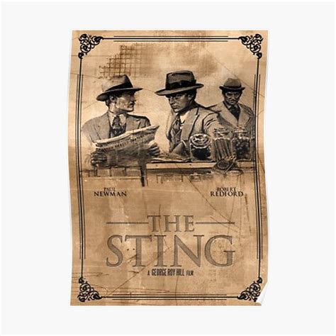 "The Sting movie poster (1973)" Poster for Sale by tammyboyer | Redbubble